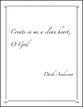 Create in me a clean heart, O God SATB choral sheet music cover